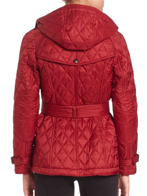 burberry brit short finsbridge quilted coat